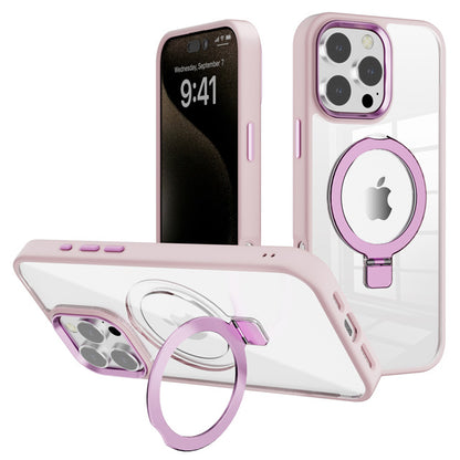 MT Series Clear Magnetic Ringstand Case for iPhone 16 Pro Max