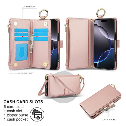 Crossbody Handle Wallet Case for iPhone 16 Pro Max