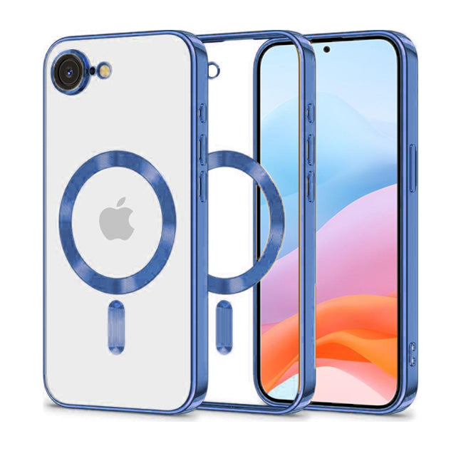 Magnetic Chrome TPU Camera Cover Case for iPhone 17e