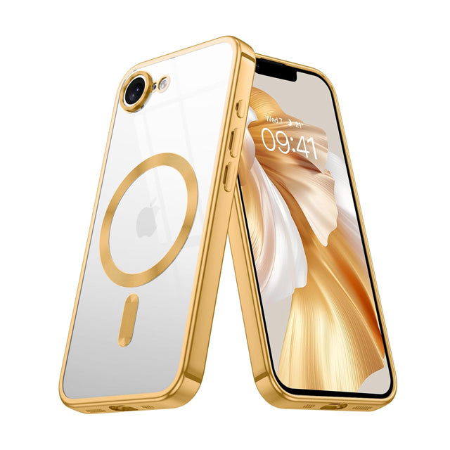 Magnetic Chrome TPU Camera Cover Case for iPhone 17e
