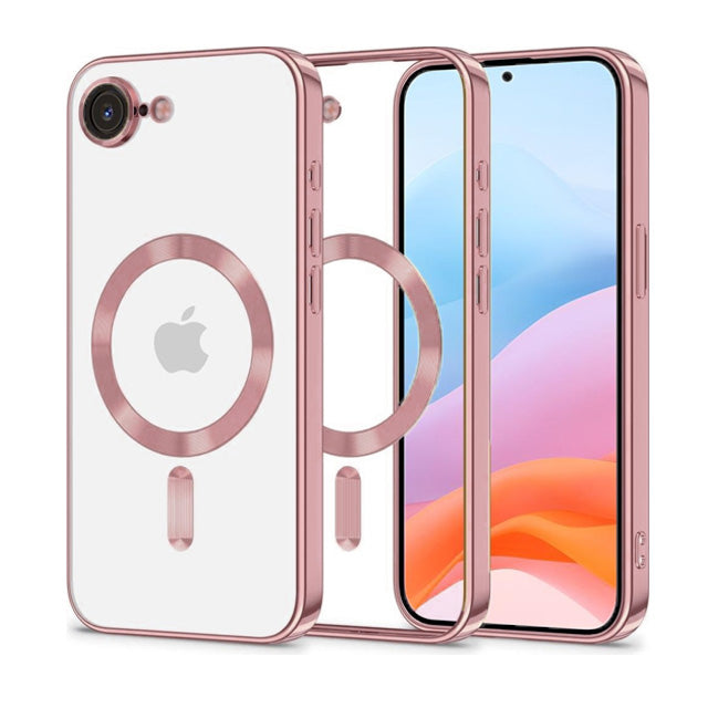 Magnetic Chrome TPU Camera Cover Case for iPhone 17e