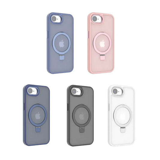 MT series Matte Magnetic Ring Stand Case for iPhone 16e