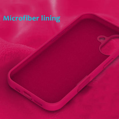 Microfiber Silicone Case for iPhone 17