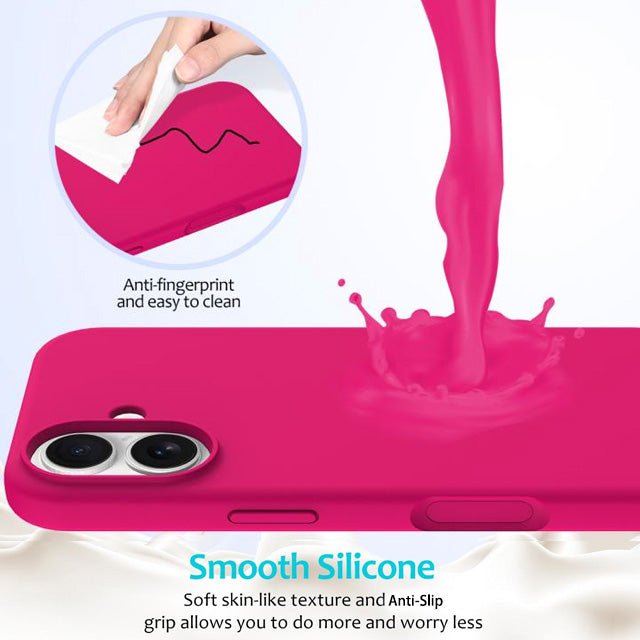 Microfiber Silicone Case for iPhone 17