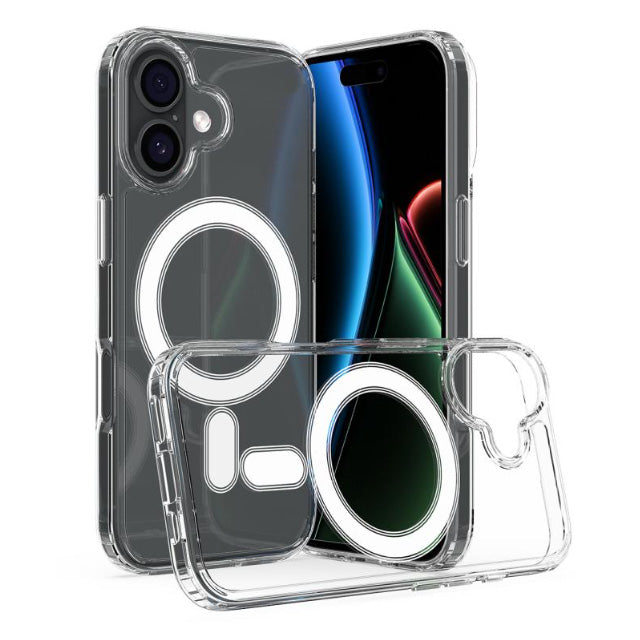 Clear Magnetic Hard Case for iPhone 17