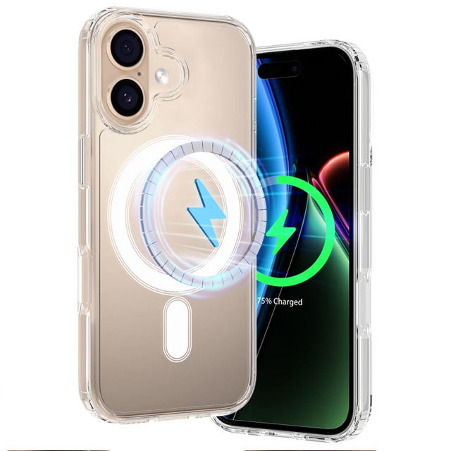 Clear Magnetic Hard Case for iPhone 17
