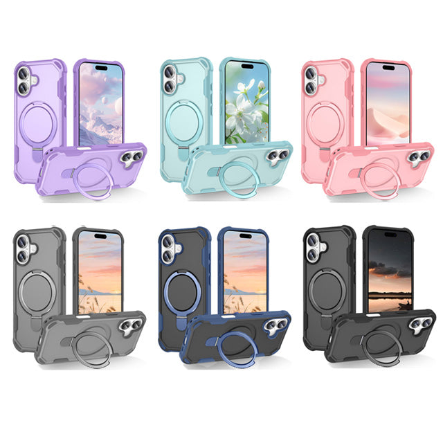 Protective Magnetic Stand Case for iPhone 17