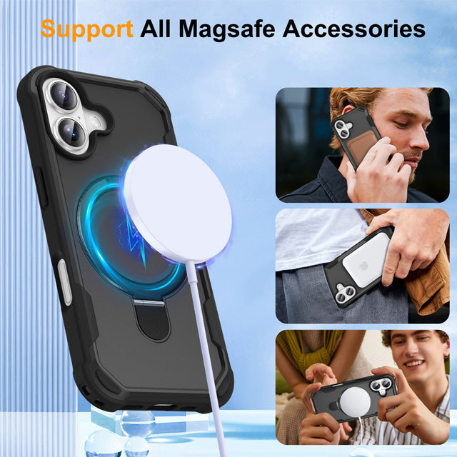 Protective Magnetic Stand Case for iPhone 17