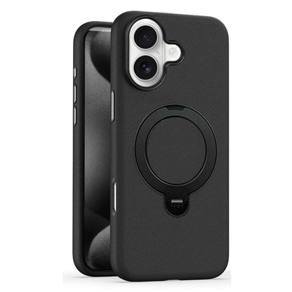 L4 PU Magnetic Ring Stand Case for iPhone 17