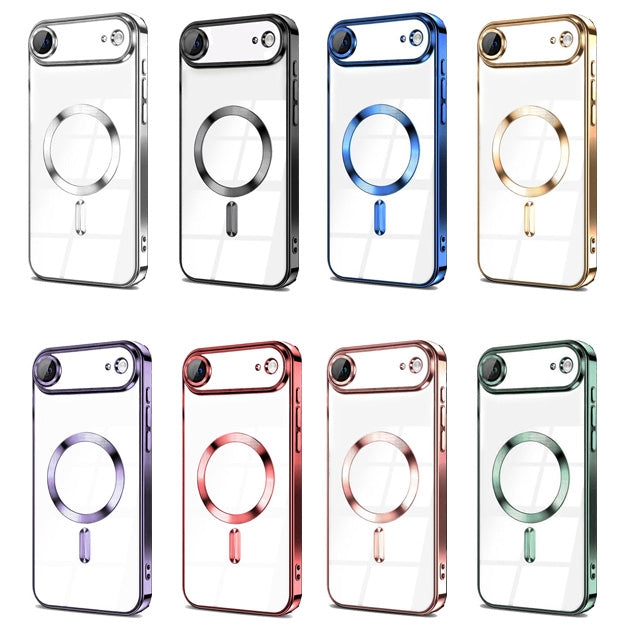 Magnetic Chrome TPU Camera Cover Case for iPhone Air