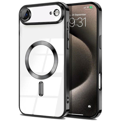 Magnetic Chrome TPU Camera Cover Case for iPhone Air