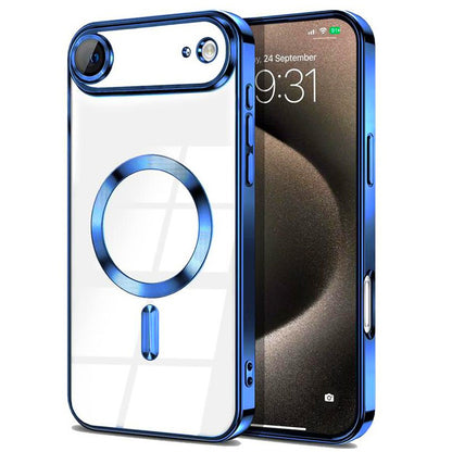 Magnetic Chrome TPU Camera Cover Case for iPhone Air