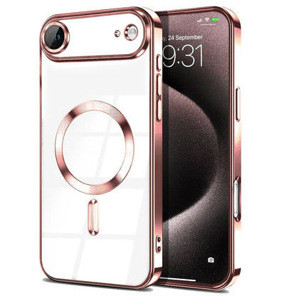 Magnetic Chrome TPU Camera Cover Case for iPhone Air