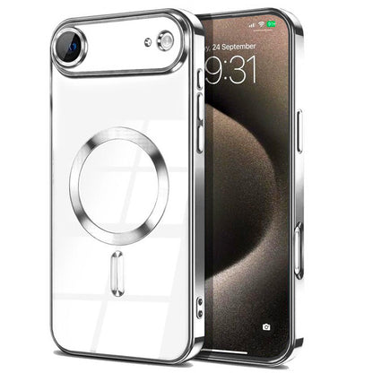 Magnetic Chrome TPU Camera Cover Case for iPhone Air