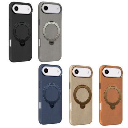 L4 PU Magnetic Ring Stand Case for iPhone Air