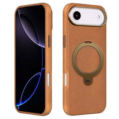 L4 PU Magnetic Ring Stand Case for iPhone Air