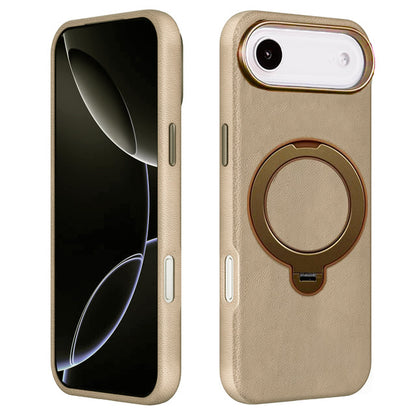 L4 PU Magnetic Ring Stand Case for iPhone Air