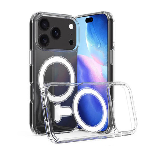 Clear Magnetic Hard Case for iPhone 17 Pro