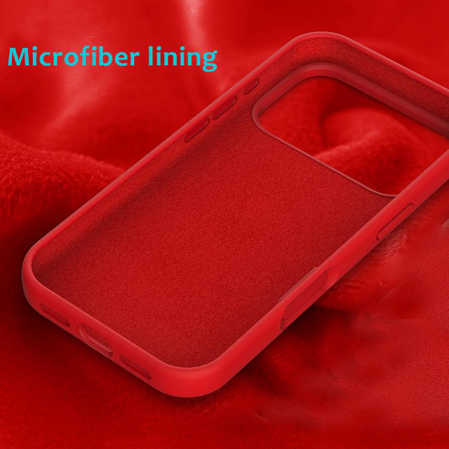Microfiber Silicone Case for iPhone 17 Pro Max