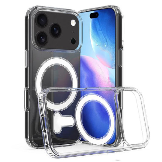 Clear Magnetic Hard Case for iPhone 17 Pro Max