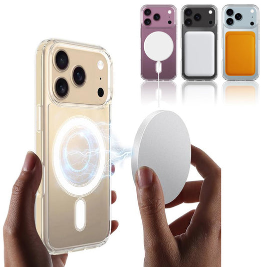 Clear Magnetic Hard Case for iPhone 17 Pro
