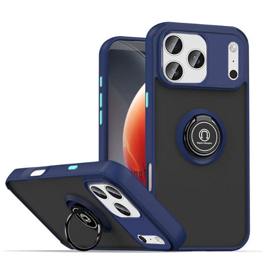 Matte PC TPU Ringstand Case for iPhone 17 Pro Max