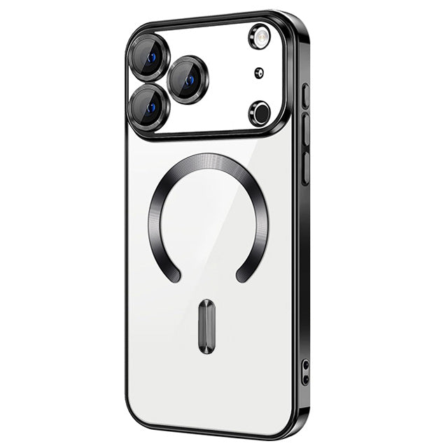 Magnetic Chrome TPU Camera Cover Case for iPhone 17 Pro