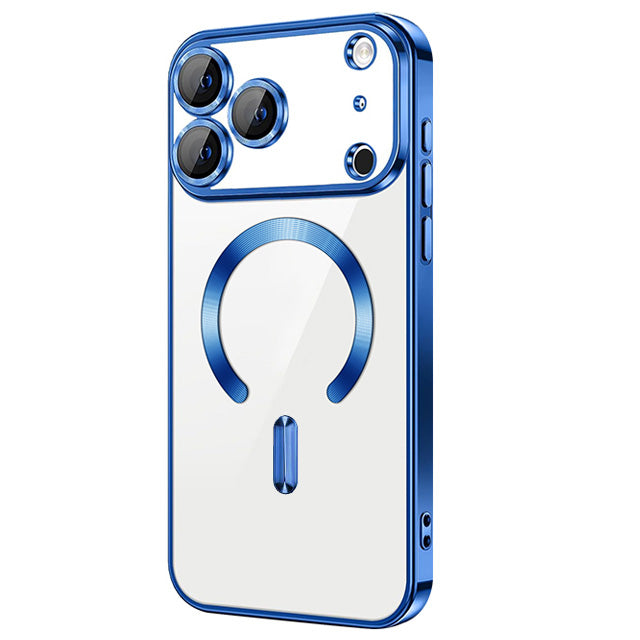 Magnetic Chrome TPU Camera Cover Case for iPhone 17 Pro