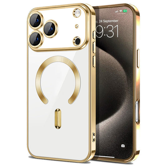 Magnetic Chrome TPU Camera Cover for iPhone 17 Pro Max