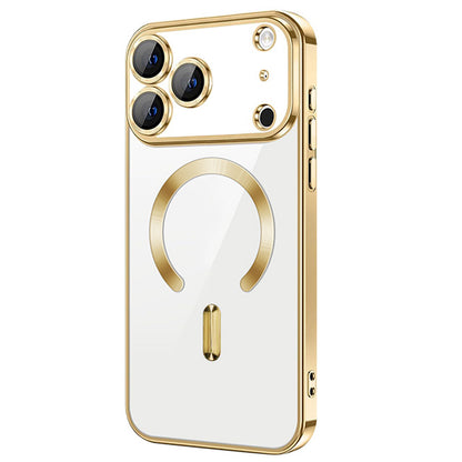 Magnetic Chrome TPU Camera Cover Case for iPhone 17 Pro