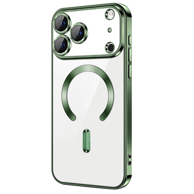 Magnetic Chrome TPU Camera Cover Case for iPhone 17 Pro