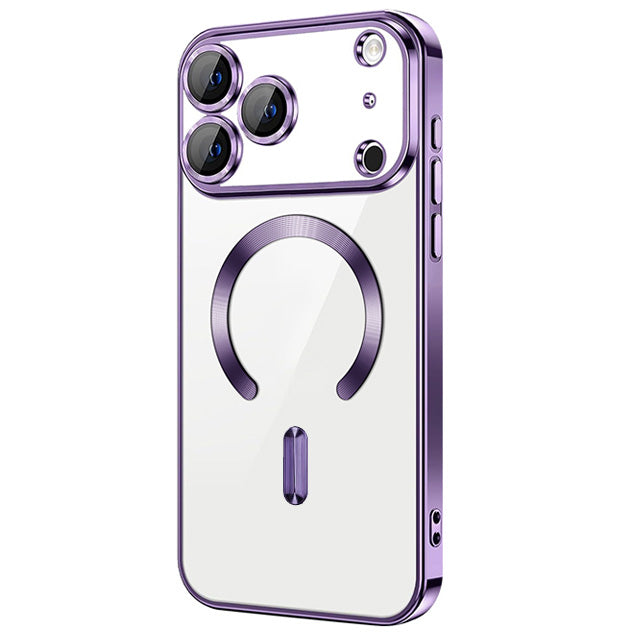 Magnetic Chrome TPU Camera Cover Case for iPhone 17 Pro