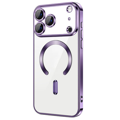 Magnetic Chrome TPU Camera Cover Case for iPhone 17 Pro