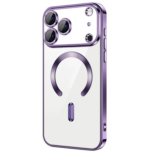 Magnetic Chrome TPU Camera Cover Case for iPhone 17 Pro