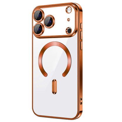 Magnetic Chrome TPU Camera Cover Case for iPhone 17 Pro