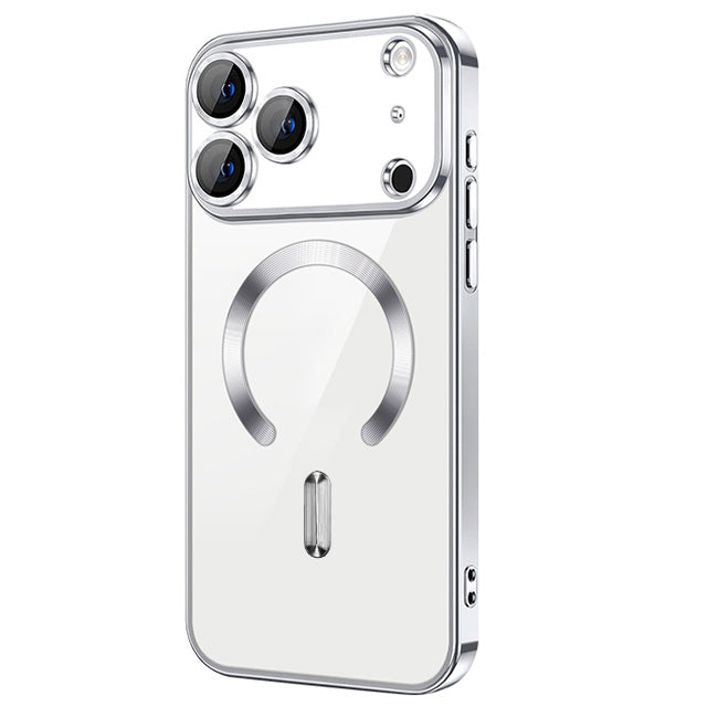 Magnetic Chrome TPU Camera Cover Case for iPhone 17 Pro