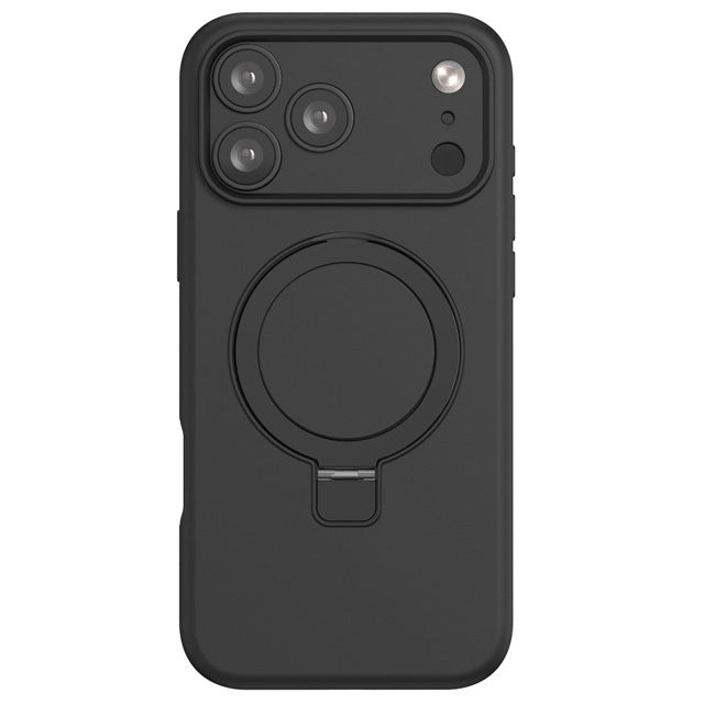 Premium Silicone Ring Stand Magnetic Case for iPhone 17 Pro