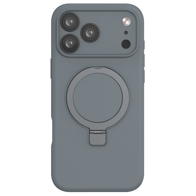 Premium Silicone Ring Stand Magnetic Case for iPhone 17 Pro