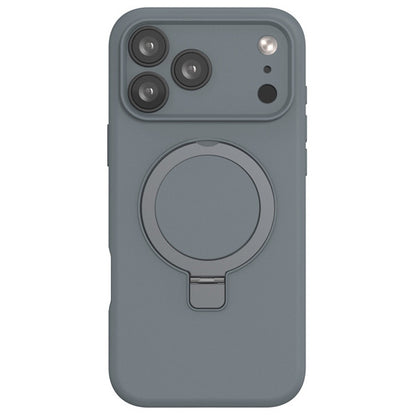 Premium Silicone Ring Stand Magnetic Case for iPhone 17 Pro