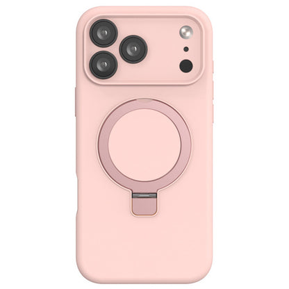 Premium Silicone Ring Stand Magnetic Case for iPhone 17 Pro