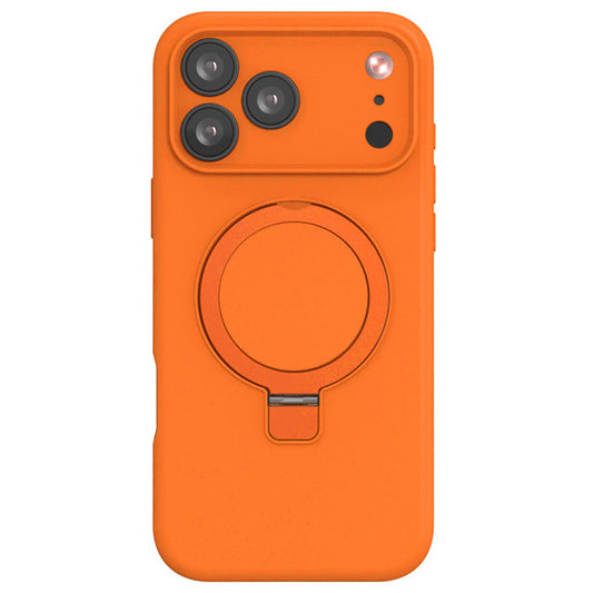 Premium Silicone Ring Stand Magnetic Case for iPhone 17 Pro Max