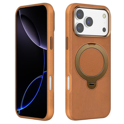 L4 PU Magnetic Ring Stand Case for iPhone 17 Pro