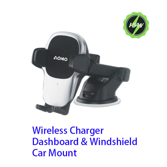 Wireless Charger Dashboard & Windshield Car Mount