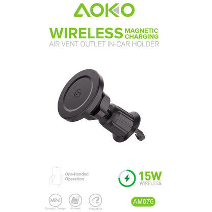 Magnetic Wireless Car Charger Air Vent Mount