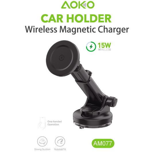 Magnetic Wireless Car Charger Dashboard & Windshield Mount