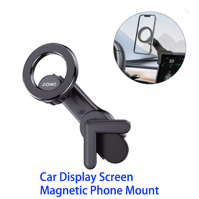 Car Display Screen Magnetic Phone Holder Mount