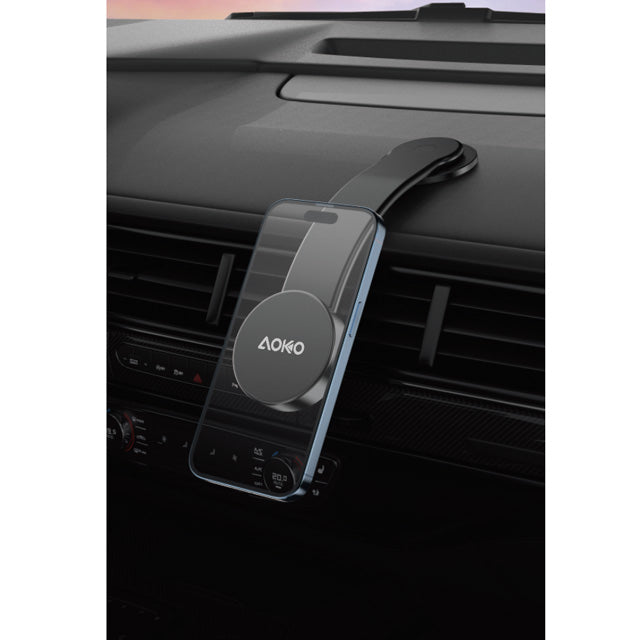 Magnetic Flexible Shape Memory Glue on Car Mount