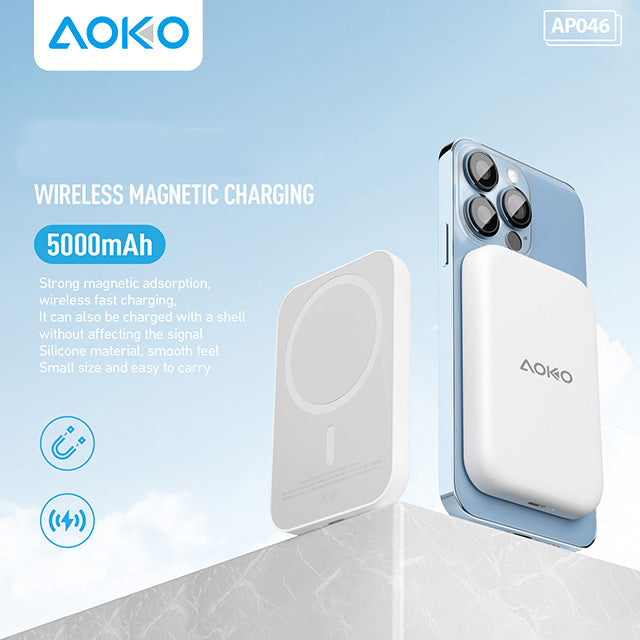 15W 5000Mah Magnetic Wireless Power Bank