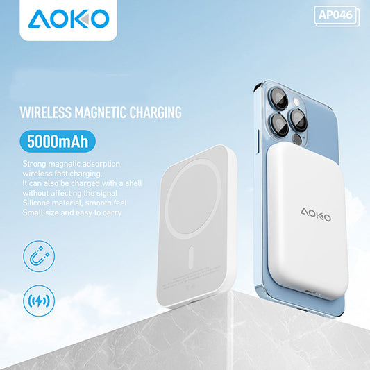 15W 5000Mah Magnetic Wireless Power Bank