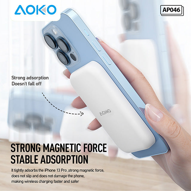 15W 5000Mah Magnetic Wireless Power Bank